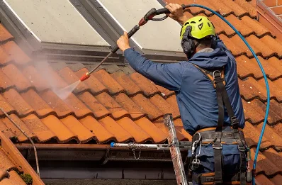 Démoussage et hydrofuge de toiture à Plouédern